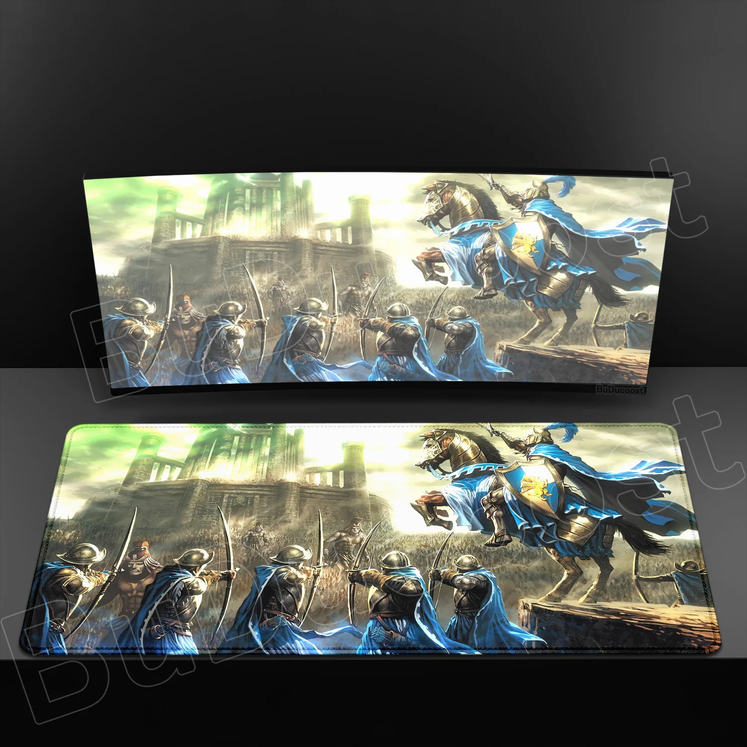 Heroes of Might and Magic Medieval Game Desk Mat - HD Print XXL Non-Slip Mouse Pad