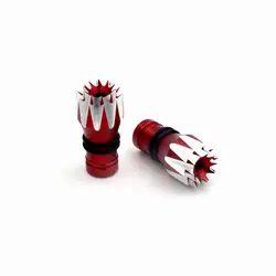 Enhanced Aluminum RC Transmitter Stick Ends with Non - slip Thumb Rocker Head (M3 Red)