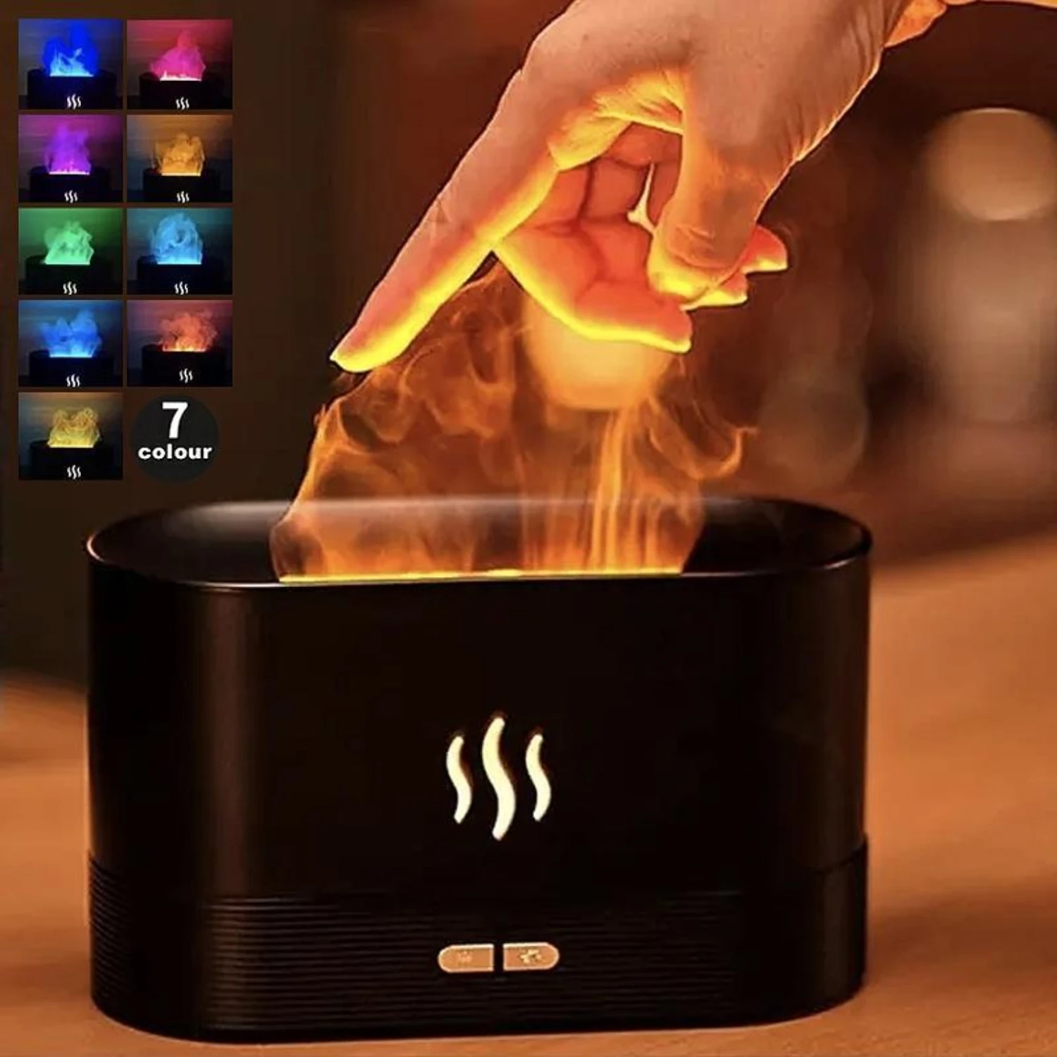 

Spring Portable Air Humidifier with Colorful Night Light, USB Powered Cool Mist Maker, Desktop Small Diffuser, Anxiety Device H