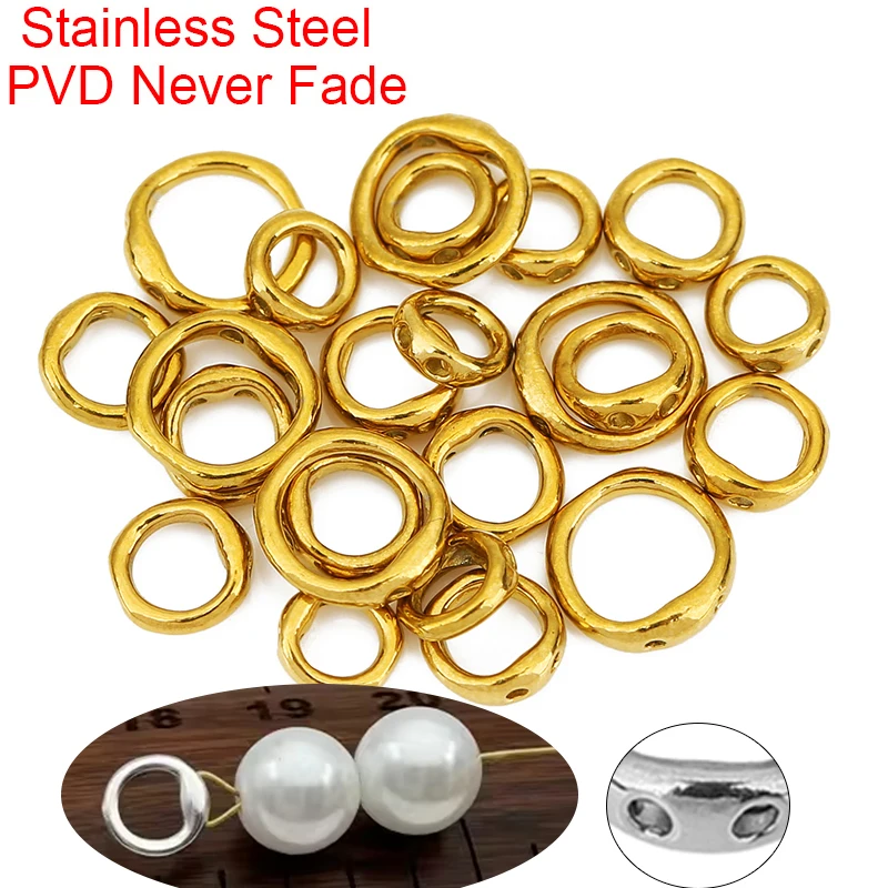 20개 스테인리스 스틸 목걸이 클라스프 훅 비딩 재료 절대 변색되지 않는 엔드 커넥터 DIY 목걸이 보석 제작용