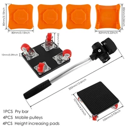 Heavy Duty 600KG Furniture Lifter and Mover Tool Set (Style5)