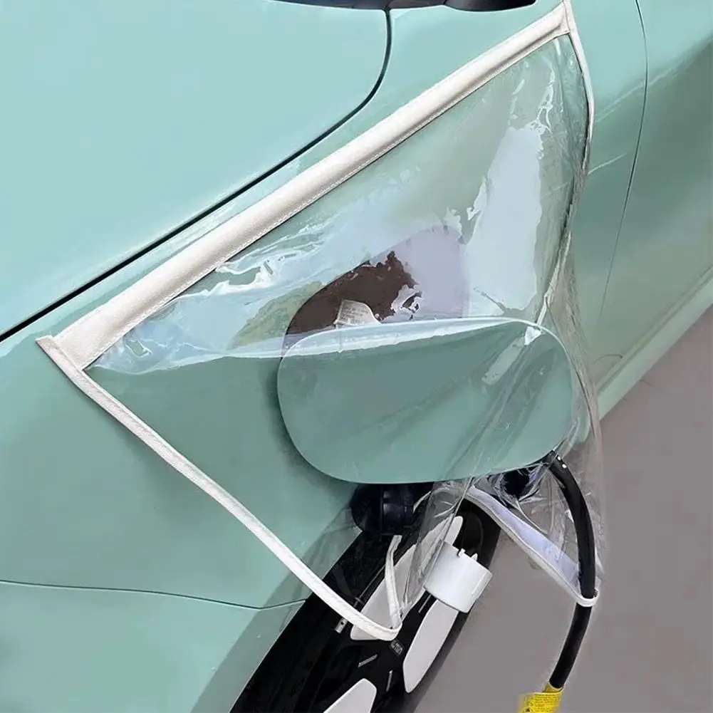 Waterproof Magnetic Transparent EV Charging Port Rain Cover