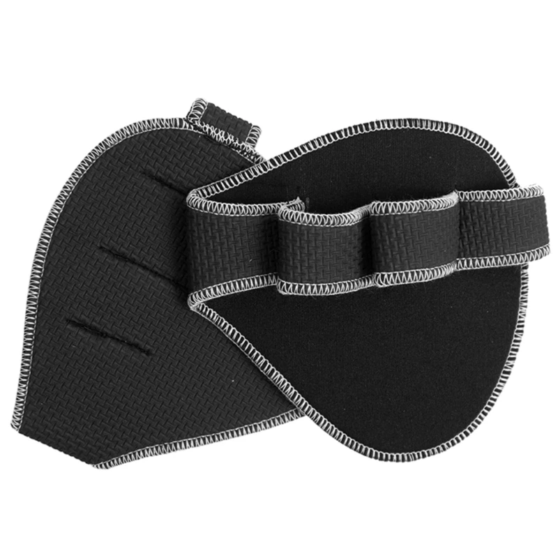 Pull Up Grips Pads with 4 Finger Loop Lifting Sweat Proof Pads Gym Workout Glove 4