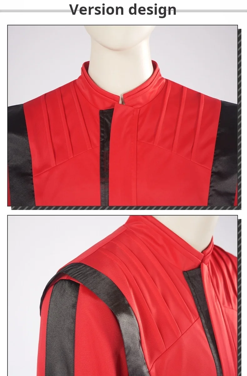 Ms Michael Jackson Costume coat premium overcoat red leather coat MTV pants collection outwear party cosplay instinct costume