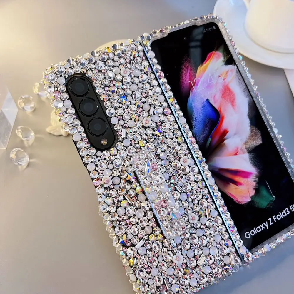 For Samsung Galaxy Z Fold 4/fold 5/Z Fold 3 Phone Case Diamond