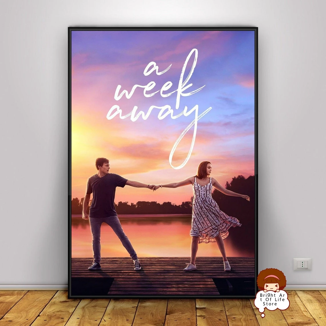 

A Week Away (2021) Movie Poster Classic Art Photo Canvas Print Home Decor Wall Art (Unframed)