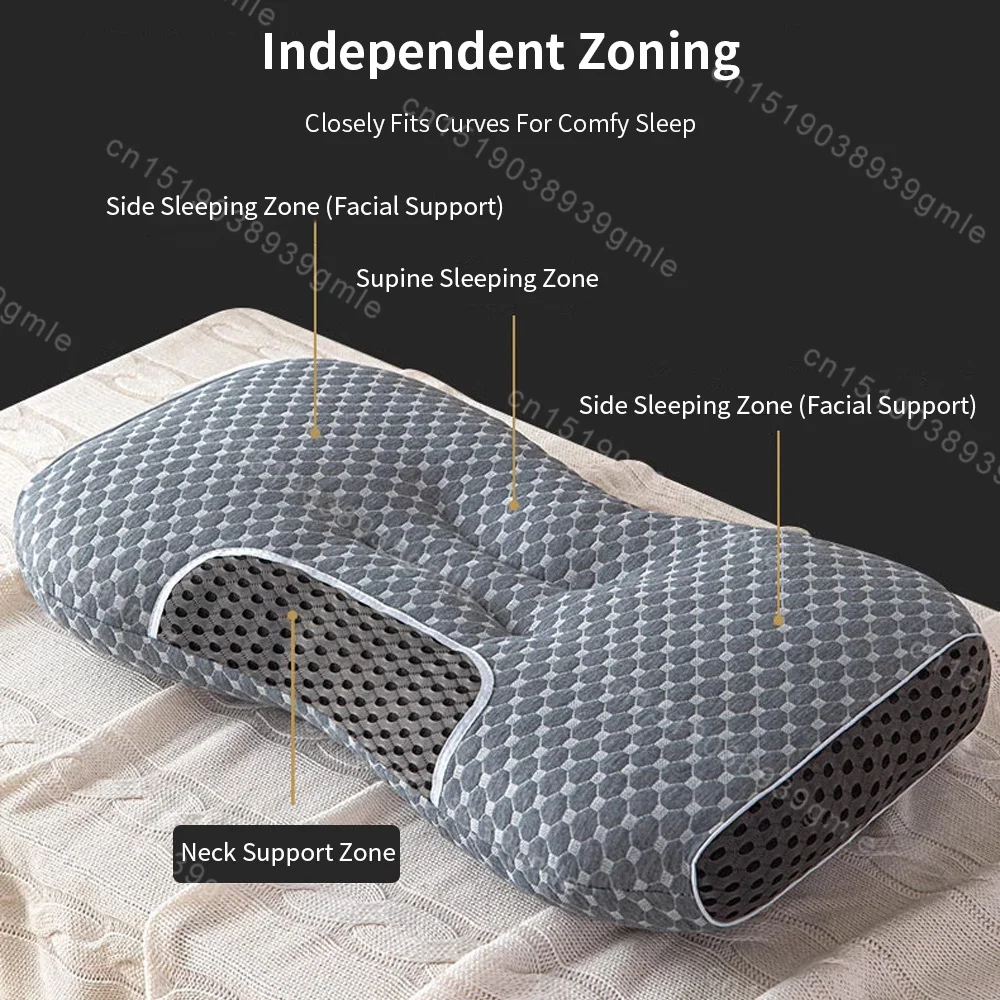 Neck Pillow Special Support for Cervical Vertebra Help Sleep Home Student Sleeping Pillow Core Does Not Collapse and Deformation