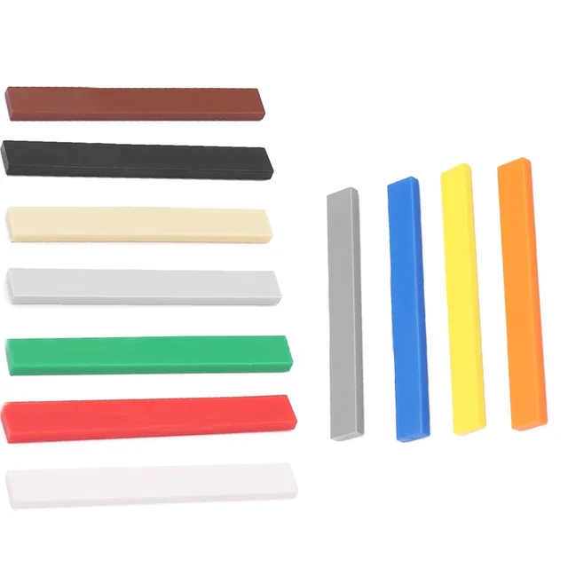 50pcs Smooth 1x8 DIY Building Blocks Figure Bricks 10Colors Educational Creative Size Compatible With 4162 Toys for Children 2