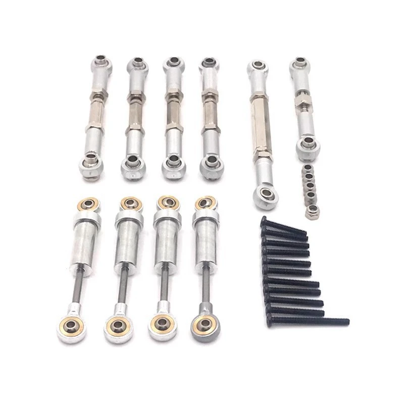 

RC Car Spare Parts Adjustable Metal Steering Link Tie Rod Kit For FMS 1/24 Xiaoqi FCX24 RC Car Replacement Accessories