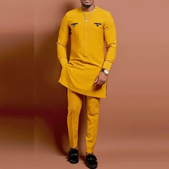 Chinedu Long Sleeve Dashiki Shirt and Pant