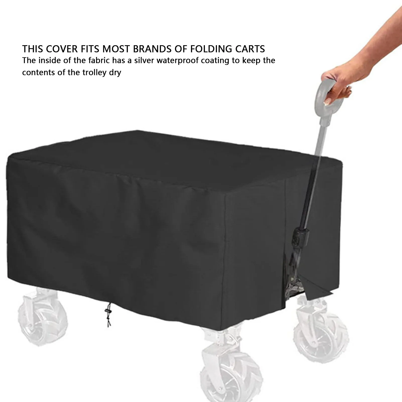 Waterproof Wagon Cover Professional Dustproof Protective UV Resistance Folding Wagon Rain Cover For Outdoor Camping Garden Picni