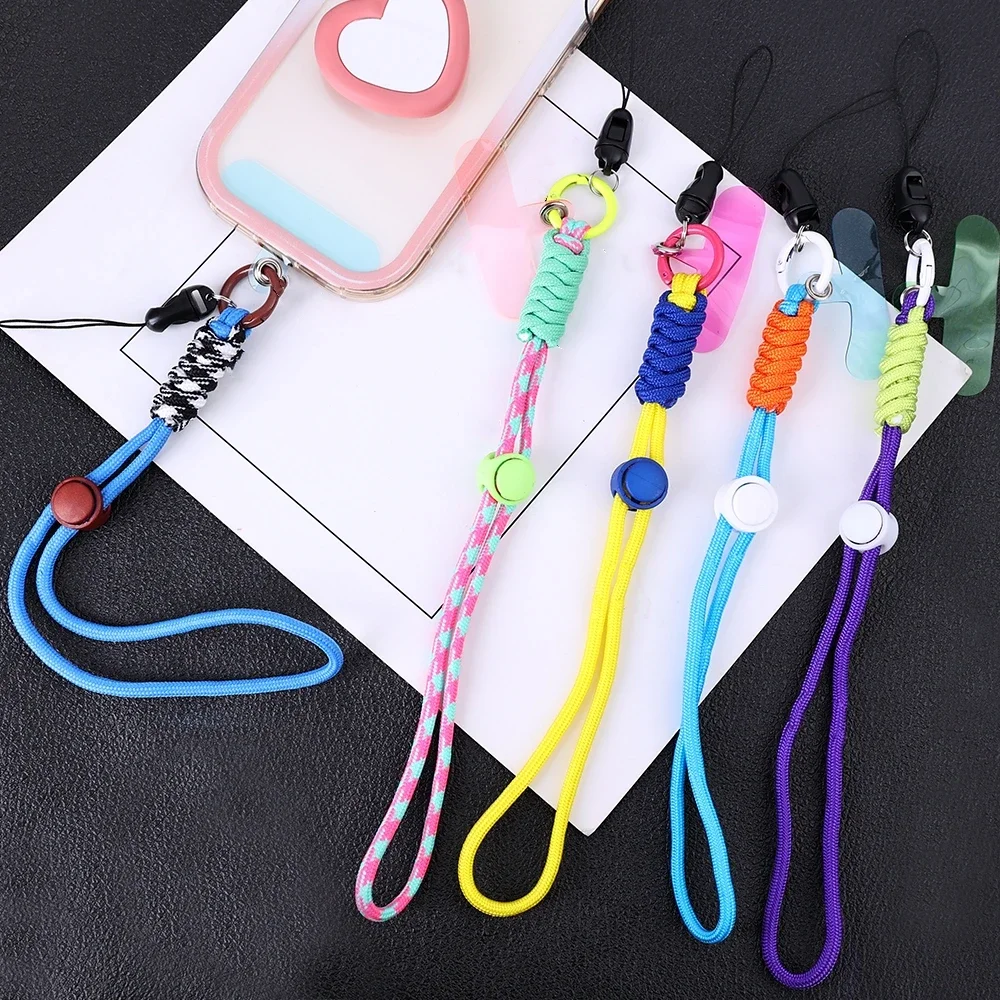 Braided Mobile Phone Lanyard Strap Hanging Chain Ring Cord