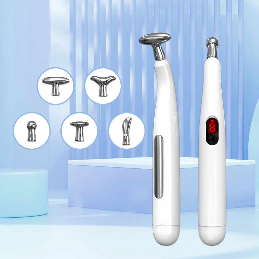 

5 IN 1 Electric Pulse Acupuncture Pen Trigger Point Body Massager Meridian Energy Pen Electronic Muscle Massager Tool Health