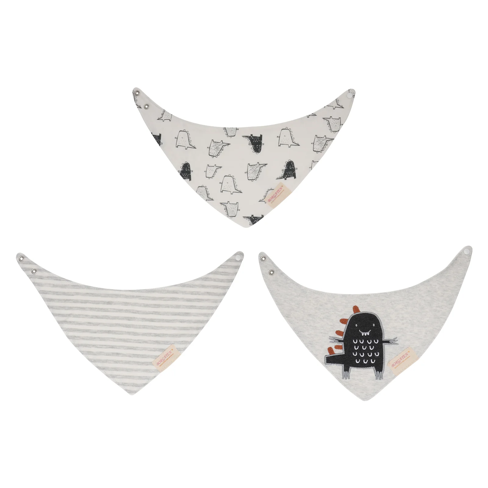 

3 Pcs Bibs Baby Triangle Scarf Cotton Saliva Towel Waterproof Infant Eating Supply Child