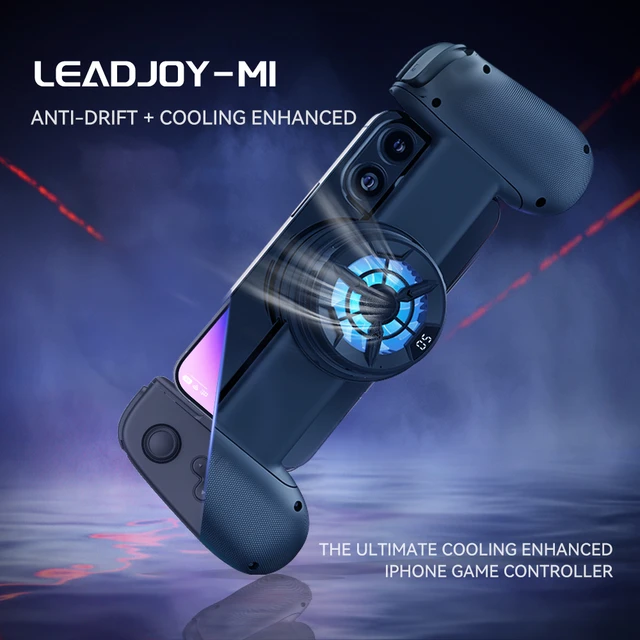 LeadJoy M1 Mobile Gaming Controller for iPhone iOS, Work with iPhone  11,12,13,14 Max, Play Call of Duty, Genshin Impact, Diablo Immortal,  Minecraft, Xbox, Luna and Steam Link 