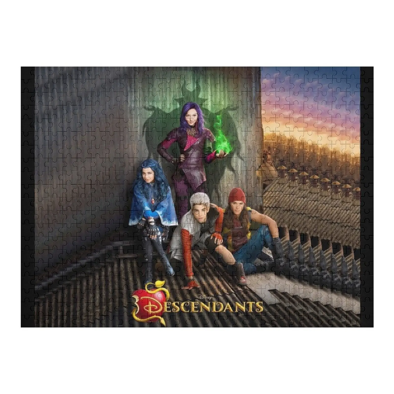 

Descendants TV Show D3 Jigsaw Puzzle Custom Wooden Gift Personalized Child Gift Iq With Photo Christmas Gifts Puzzle