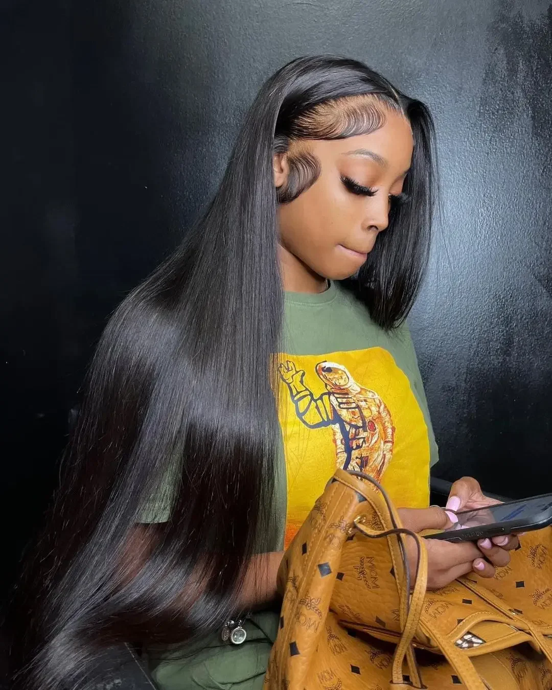 HD Lace Front Perücken 13x6 Glatte Echthaarperücken 250 % Dichte 30 36 Zoll 13x4 360 Full Lace Frontal Echthaarperücken für Frauen – Detail 23