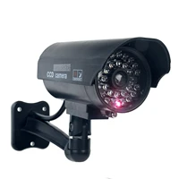 ALARMEST fausse caméra factice étanche sécurité CCTV caméra de Surveillance avec lumière Led rouge clignotante extérieure intérieure 2