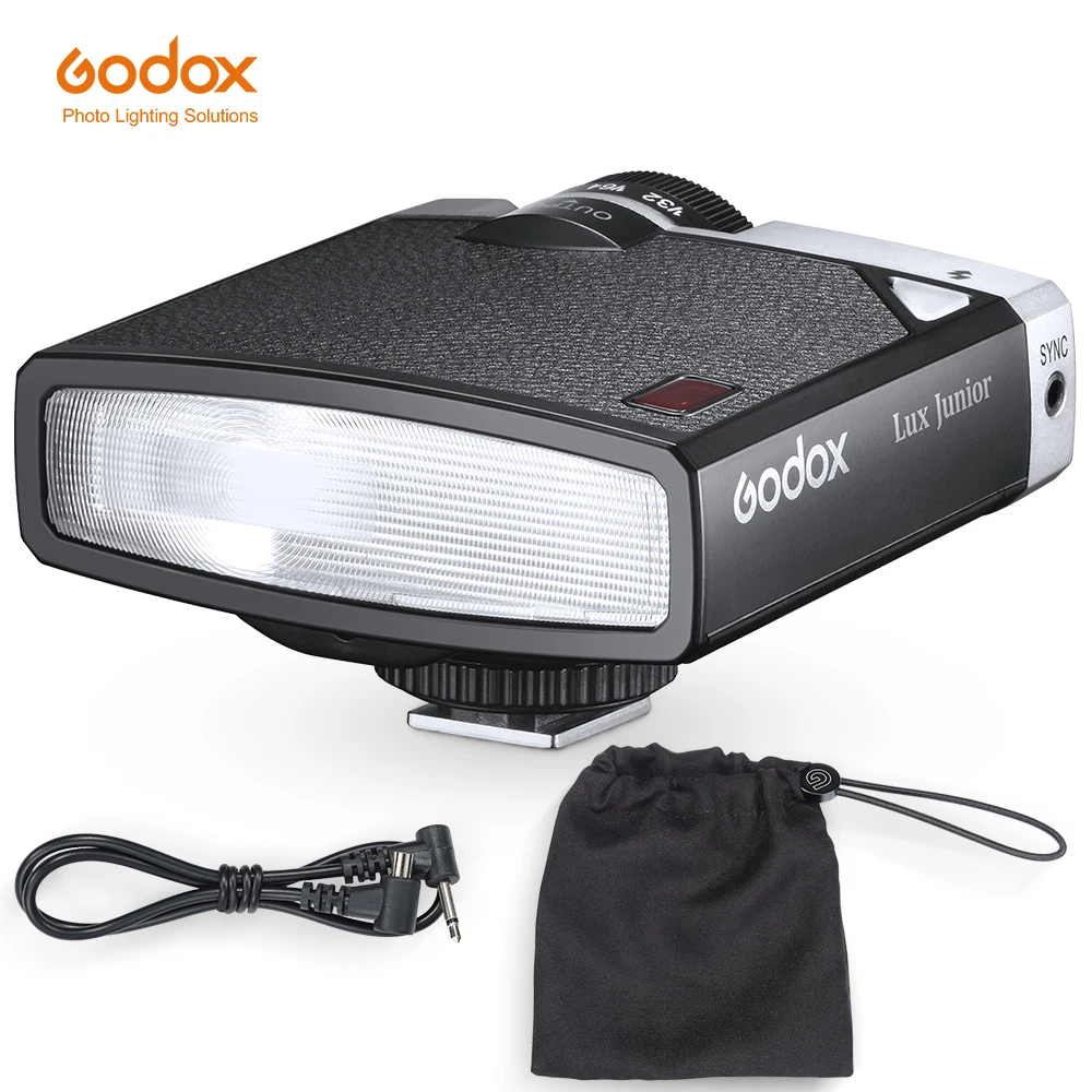 Godox Lux Junior Camera Flash Gn12 6000k±200k 7 Levels Flash Speedlite