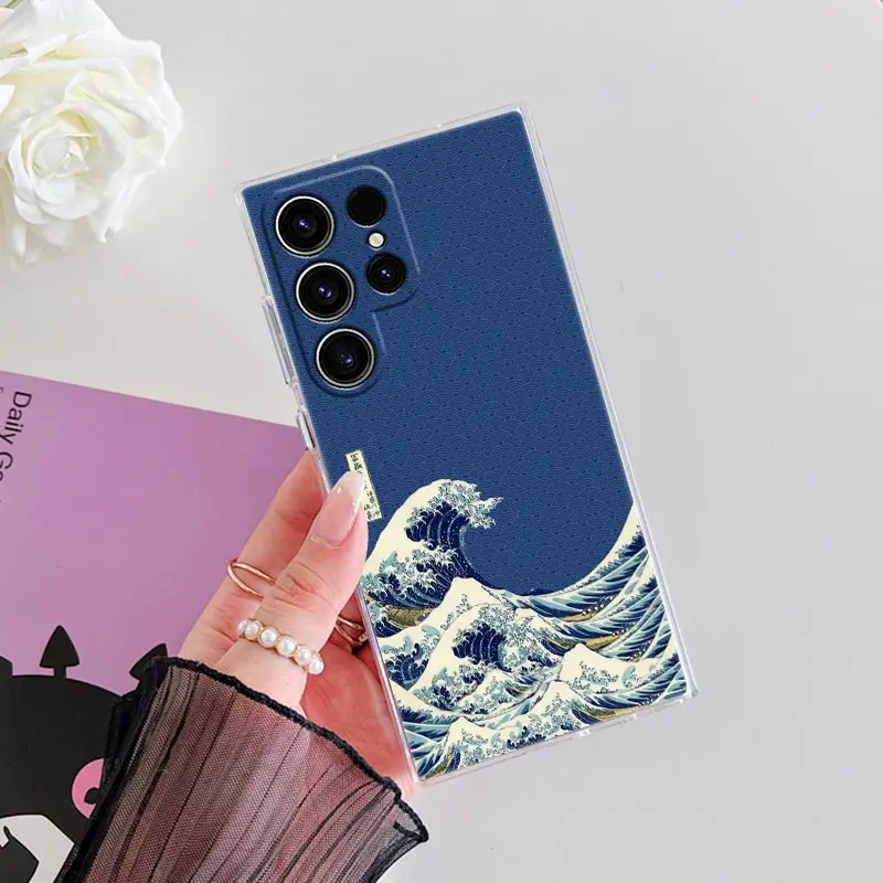 The Great Wave Katsushika Hokusai Clear Phone Case