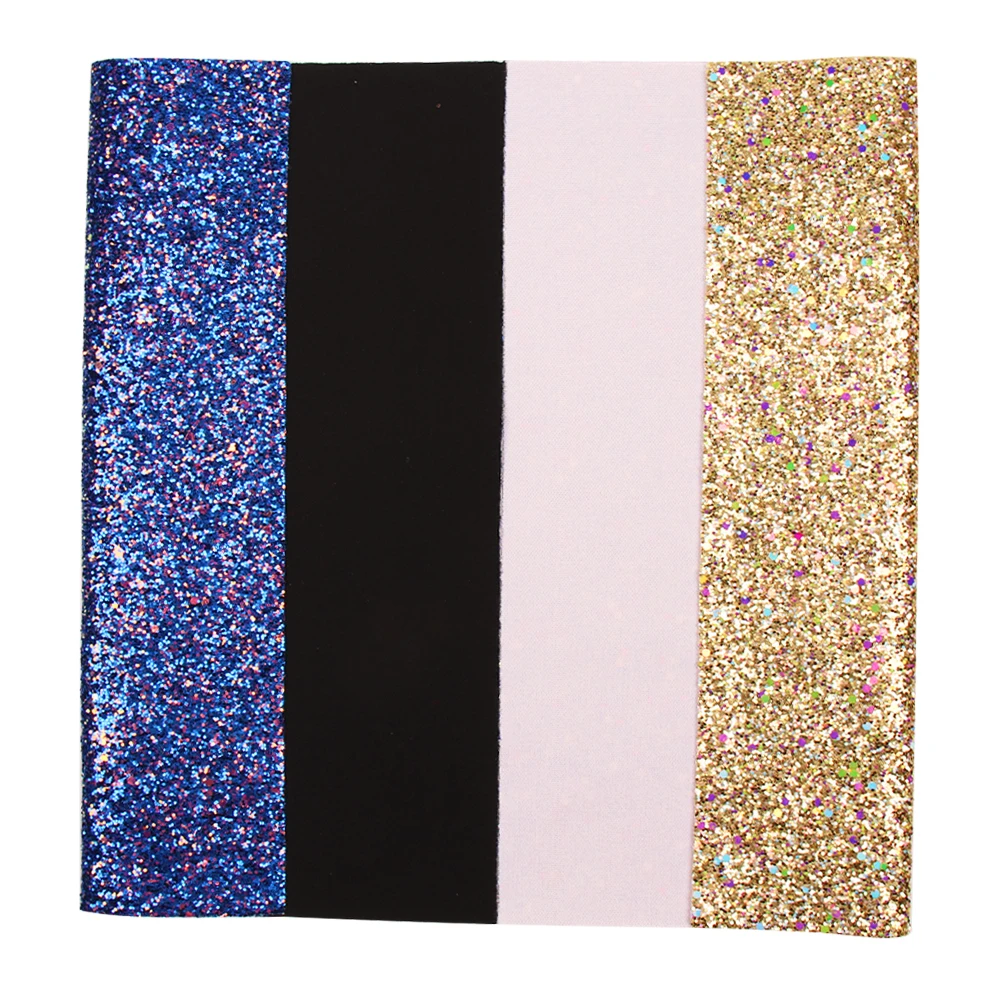 Glitter Fabric Bow Making Glitter Sheet Fabric 4 Pcs Glitter