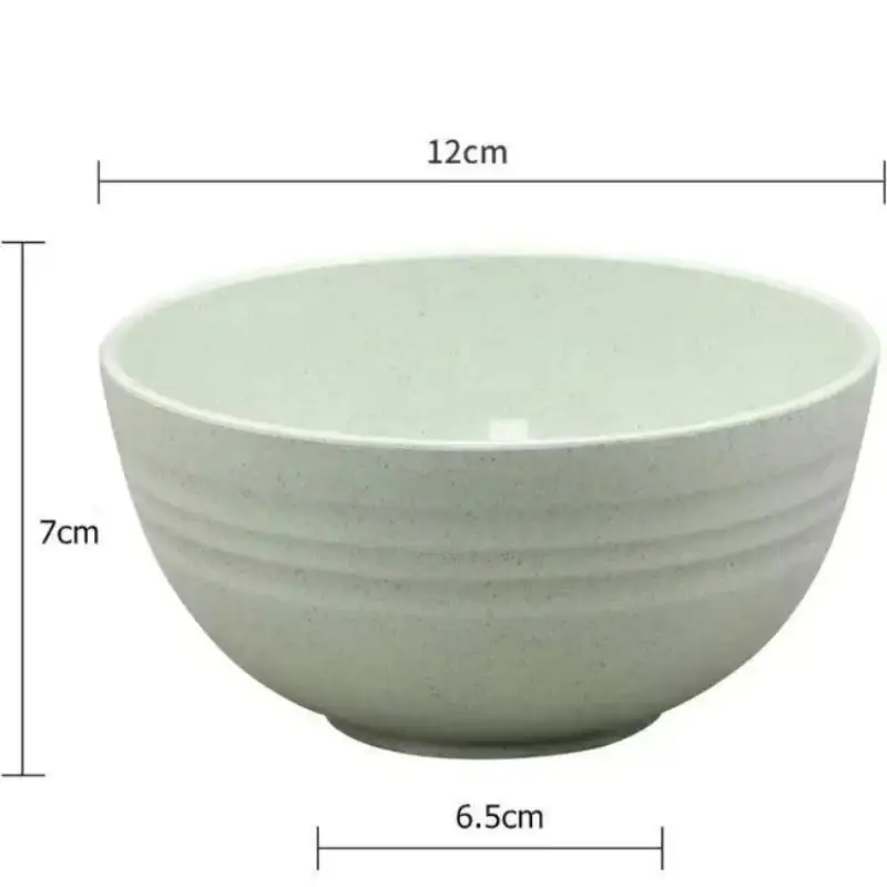 Children's Bowl Sustainable Wheat Straw Tableware Kids And Family Ramen Soup Breakfast Cereal Salad Food Container Bowls Sets