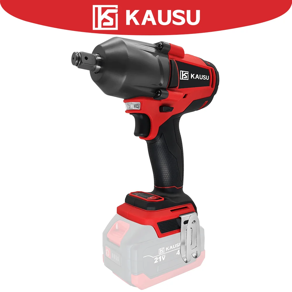 KAUSU Brushless Electric Impact Wrench Cordless 1 2 Inch 4 Speed 1200N M Torque Handheld Power Tools Makita 18V Battery