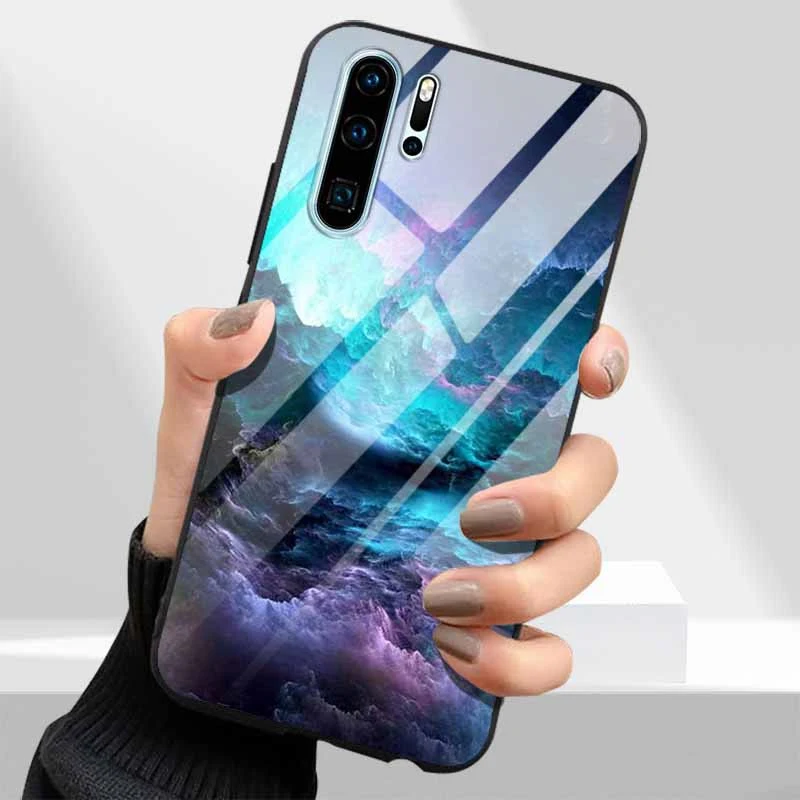 Premium Tempered Glass Phone Case with Hard PC Back Cover