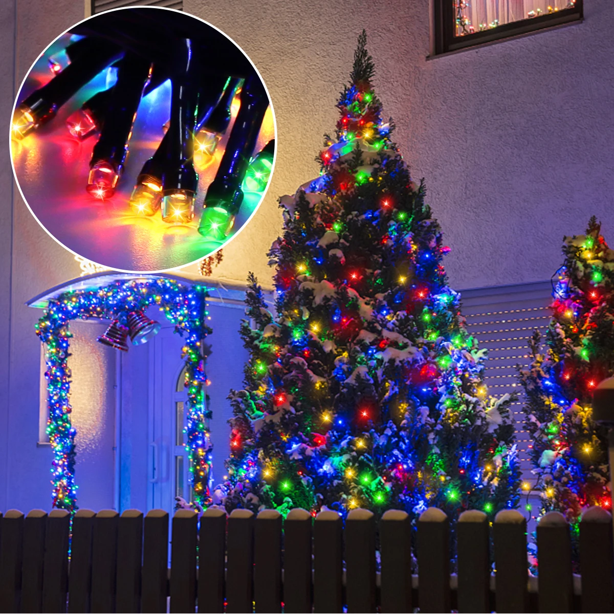 1000-10LEDS Christmas Lights LED String Garland Fairy Light Waterproof Outdoor Indoor For Lawn Tree Street Halloween Decoration led fairy lights
