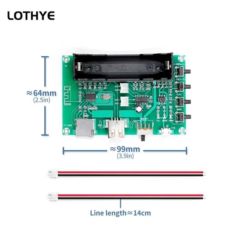 PAM8403 Mali Bluetooth Erősítő Hang Pást 5W*2 Lítium Üteg Énekszó gépi USB tf-card Viadal Meder Beszélő DIY A150