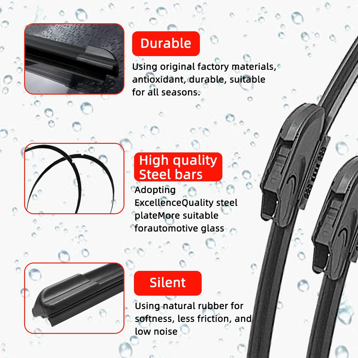 Car Wiper for Toyota Yaris MK1 1999-2005 21" + 14" Front Rear Wiper Blades Brushes Cutter Accessories 2001 2002 2003 2004 2005 3