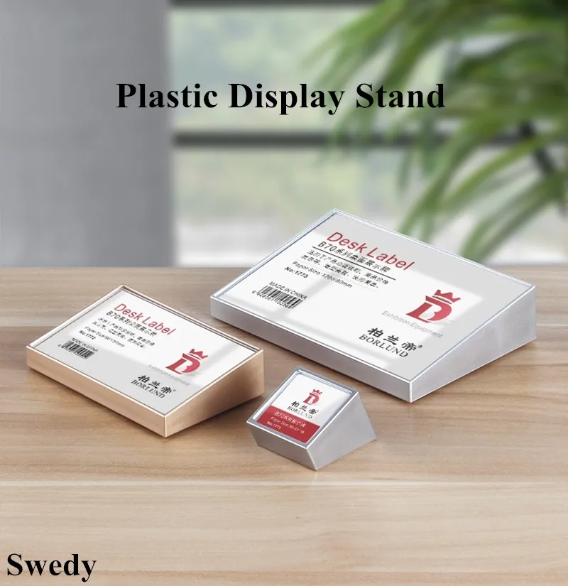 30x30mm Table Plastic Sign Holder Display Stand Mini Price Label Paper Holder Tags Photo Picture Poster Frames 30x30mm mini plastic price tag label sign holders display stand name card ticket tag table number holder stand frame