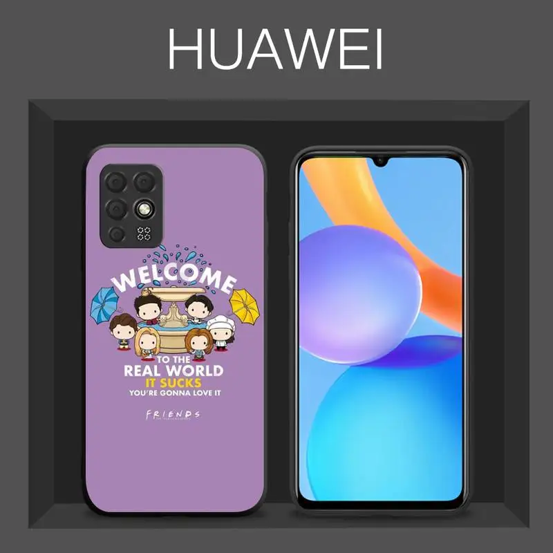 Coffee Friends Tv Show Custodia Per Telefono Per Huawei Honor Mate 10 20 30 40 I 9 8 Pro X Lite P Smart 2019 Nova 5T