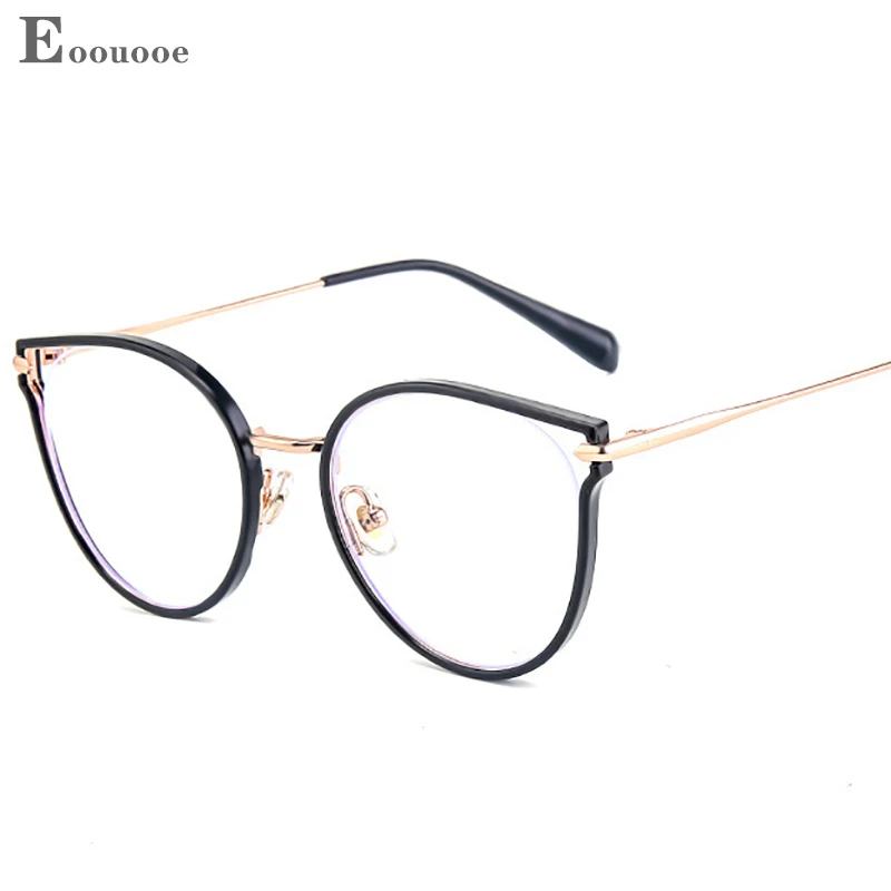 

Cat-Eye Glasses Women Fashion New TR90 Plastic Metal Mix Eyewear Myopia Hyperopia Progressive Optical