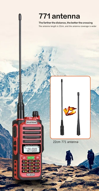 baofeng walkie talkie UV98pro IP68 waterproof radios Two-way radio ham long  range profesional 100 km police communicator Amateur
