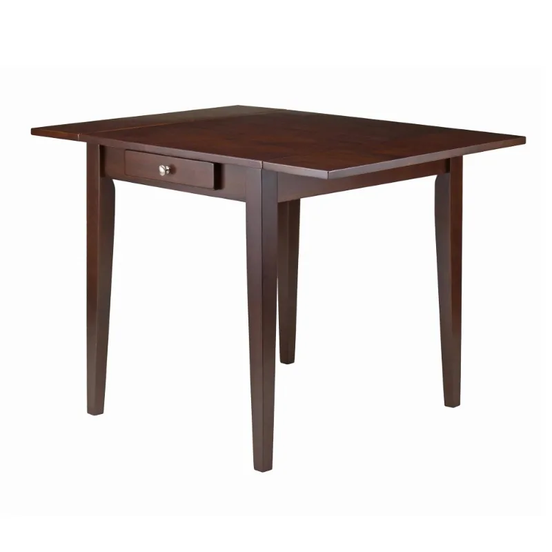 

Wood Hamilton Double Drop Leaf Dining Table, Walnut Finish