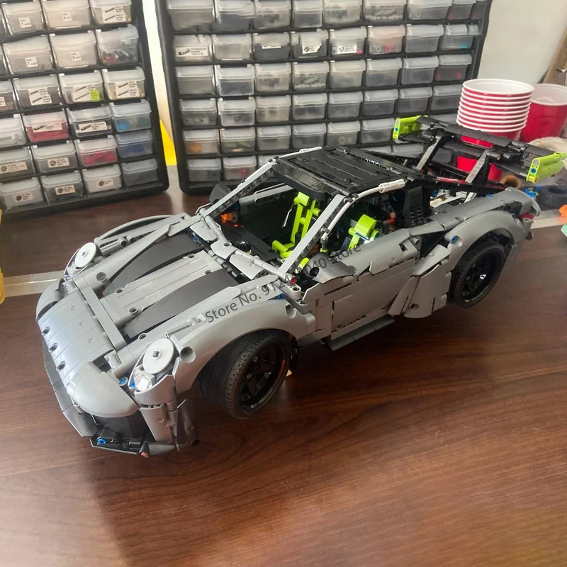 1687Pcs Technical Moc Gt3 Rs Sports Cars Mod 42056 Medium Ver.Building Block Assembly Racing Car Bricks Model Giocattoli Fai Da Te Regalo