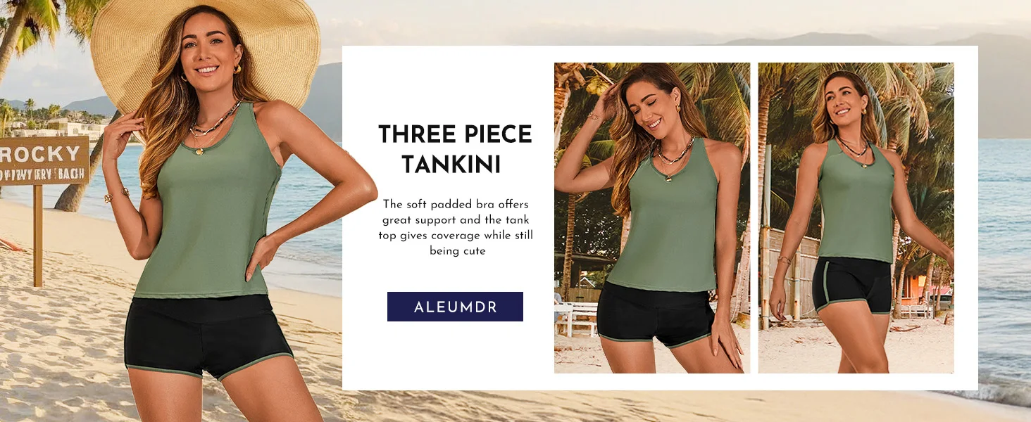 3 piece tankini