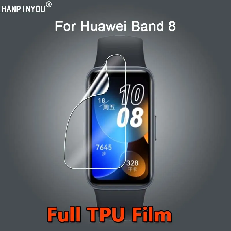 

Для Huawei Band 8 7 6 Band7 Pro / NFC ультра тонкий чехол с полным покрытием мягкая Гидрогелевая защитная пленка из ТПУ (не закаленное стекло)