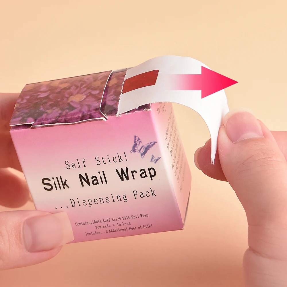 KADS Nagel-Seidenfolie Selbstklebend – Fiberglas & Silk Wrap System Für Nagelverstärkung