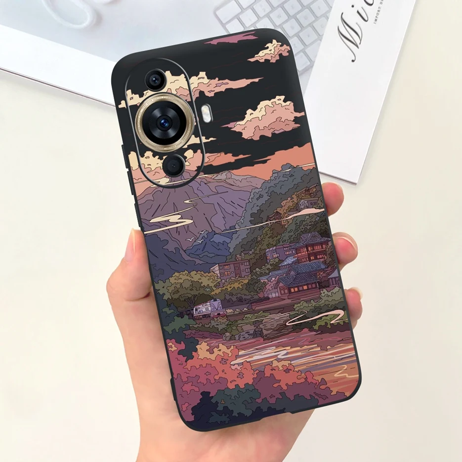 Cute Candy Painted Soft Silicone Phone Case Cover for Huawei Nova 11 Series