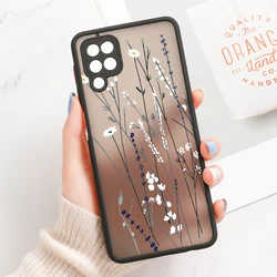 Floral Design Hard Phone Case Protective Cover - A52 4G 5G(A52s 5g) (O134)