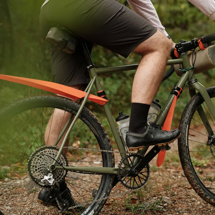 Mountain Road Bike Curlable Mudguard Bicycle Accessories Black Bike Mudguard Gravel Fender Portable Front and Rear bicycle fender