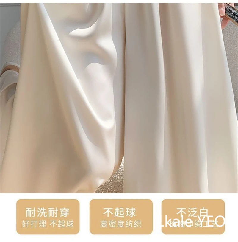 Women's Pants 2025 Spring Summer High-waisted Chinese Style Femme Trousers Casual Chiffon Sun Protection Ladies Skirt Pants