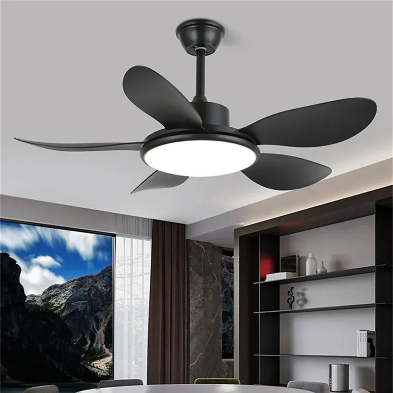 SEAN Modern Fan Light Luxury Living Room Restaurant Bedroom Study LED Ceiling Fan Light Remote Electric