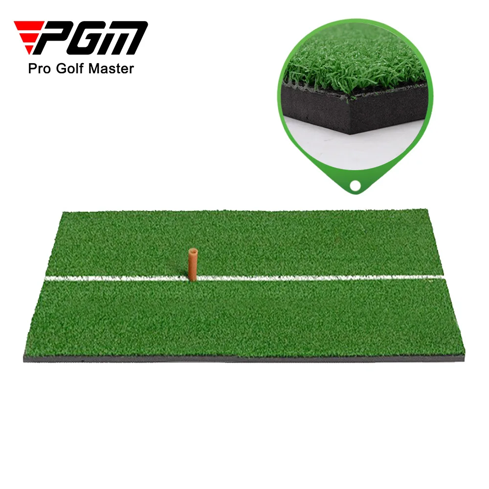 Enhanced Golf Practice Hitting Mat with Swing Alignment 30x60cm