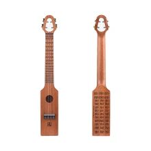 

Mahogany Wood 23 Inch Acoustic Ukulele Concert Portable Ukelele Compact Size with Carved Musical Scale Chord Chart Carry