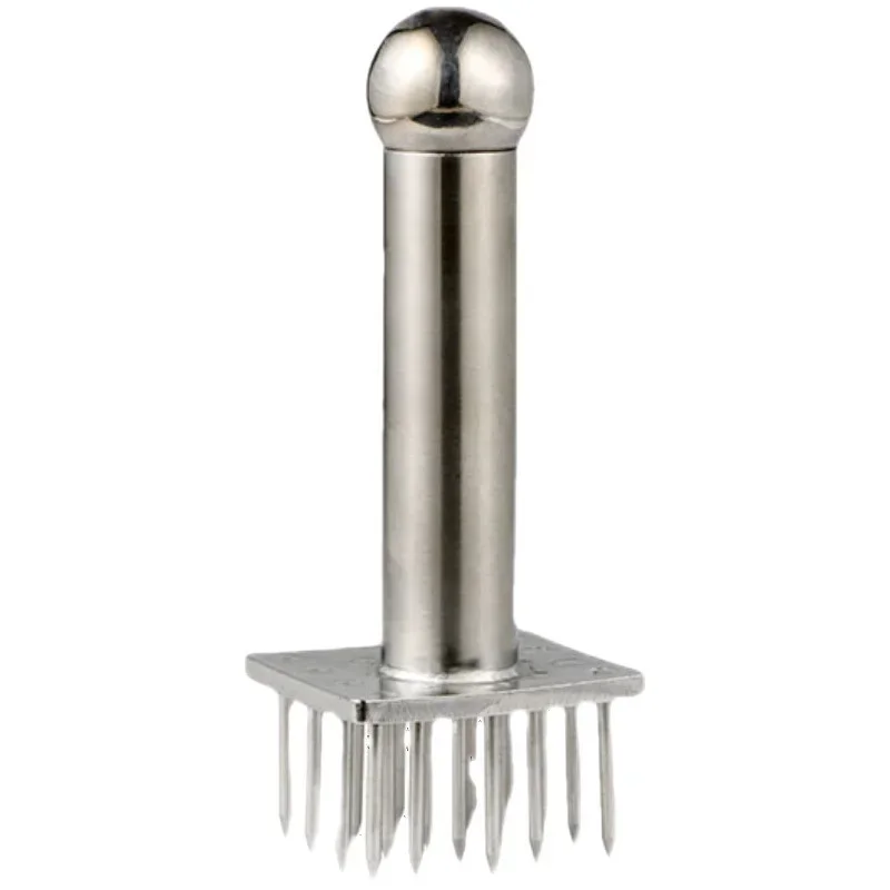 Stainless Steel Loose Meat Needles Profession Cooking Meat Tenderizer Tool For Beef Tender Steak Pork Chop Hammer Kitchen Tools Meat Tenderizer Meat Hammer