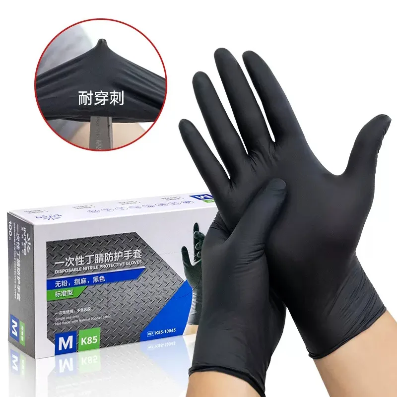 Disposable nitrile gloves 100PCS for kitchen and salon