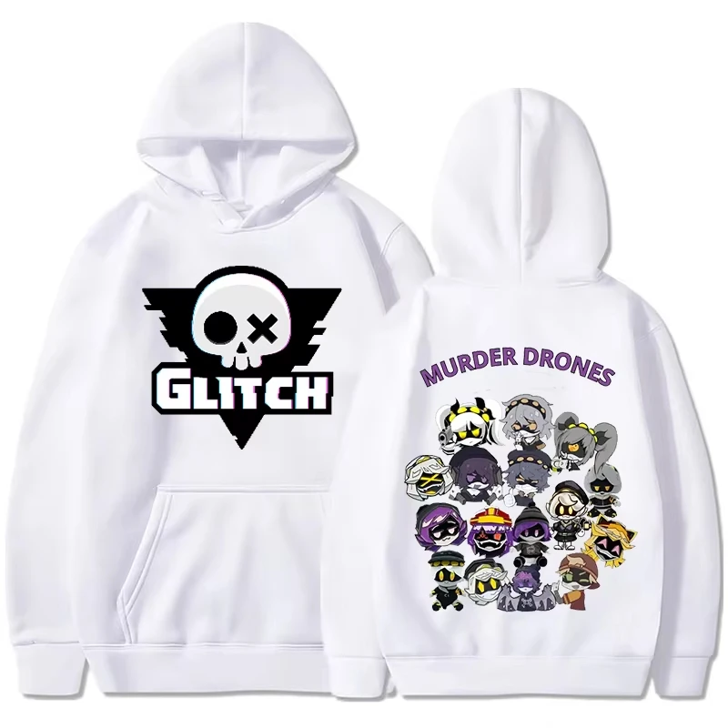 Oversized Unisex Casual Murder Drones Hoodie - Warm Fleece Streetwear Fashion